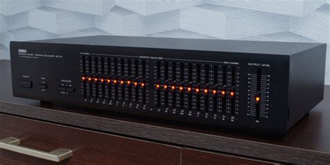 stereo receiver with graphic equalizer.